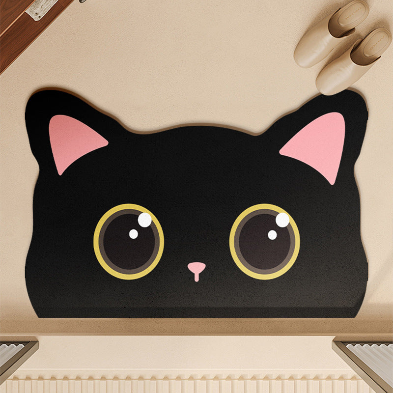 Cat Face Design Area Mat