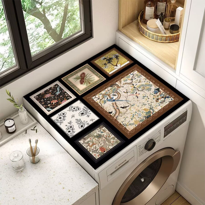 Wildlife-Themed Laundry Room Mat Bowlift