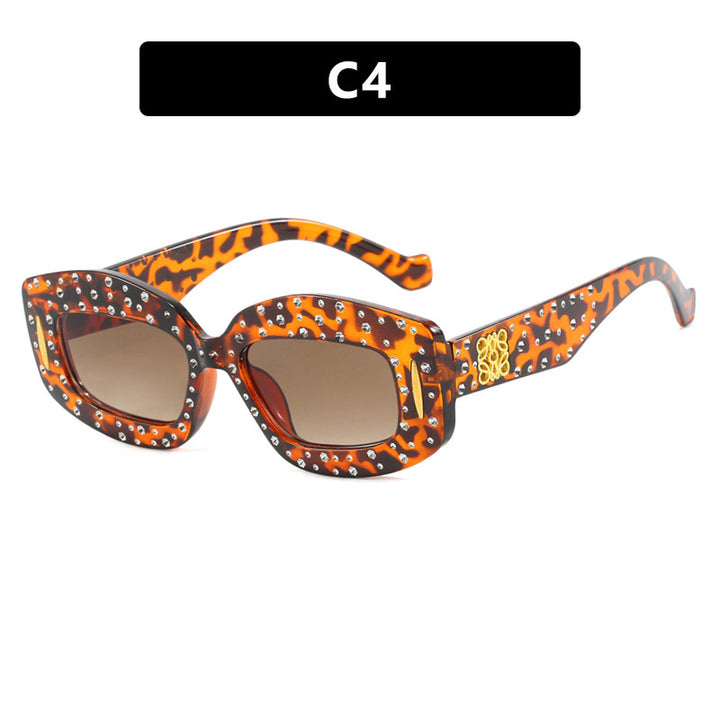 Women's fashionable sunglasses with glamorous rhinestone embellishment Bowlift