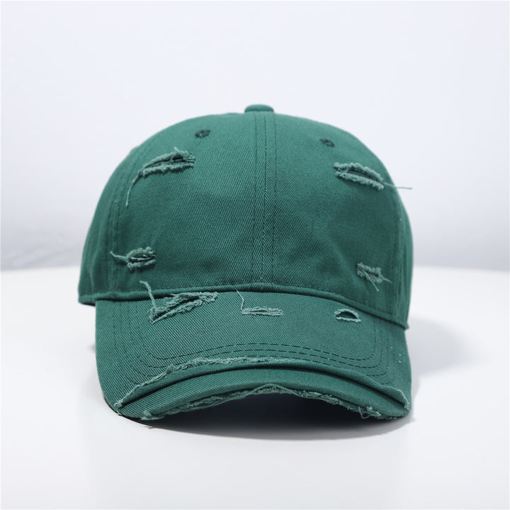 Men's Distressed Classic Cotton Baseball Cap Bowlift