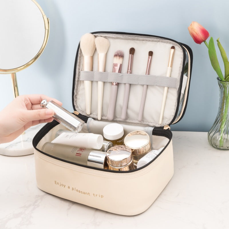 Dual-Layer Transparent Cosmetic Organizer Bowlift