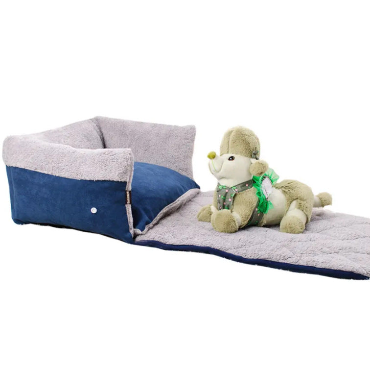 Cozy Quilted Dog Bed