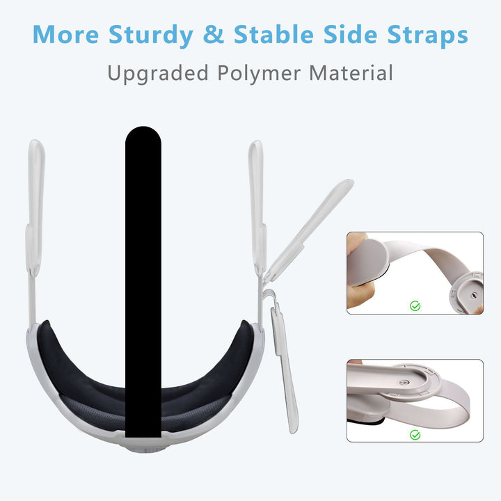 Customizable VR Headset Support Strap Bowlift