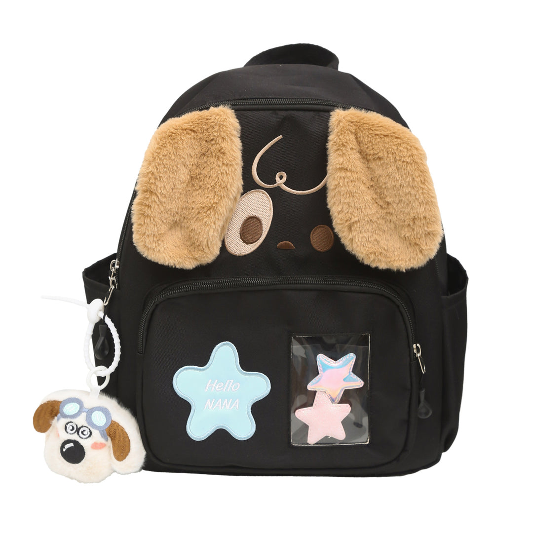 Kawaii Plush Backpack with Dog Design Bowlift