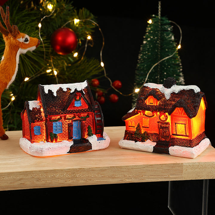 Nostalgic Christmas Village House Decoration Bowlift