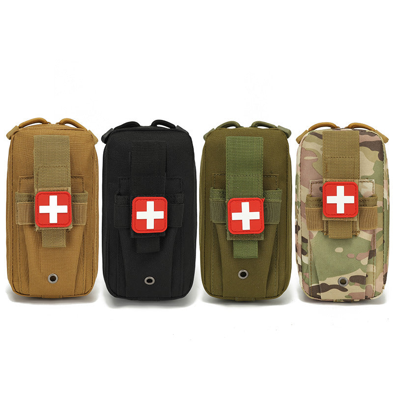 tactical MOLLE first aid pouch heavy-duty nylon drainage grommet organizer Bowlift
