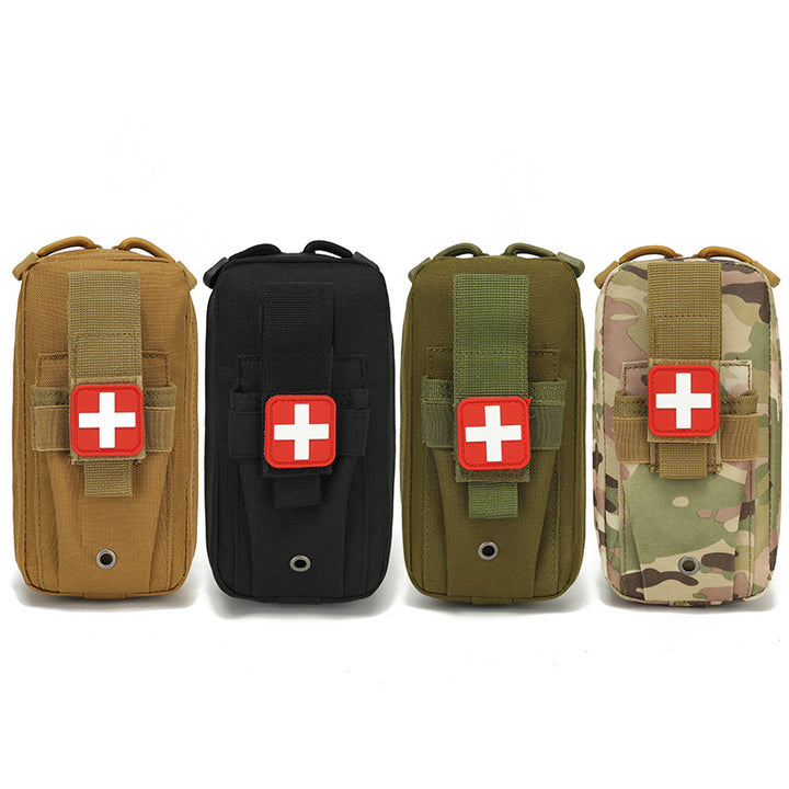 tactical MOLLE first aid pouch heavy-duty nylon drainage grommet organizer Bowlift