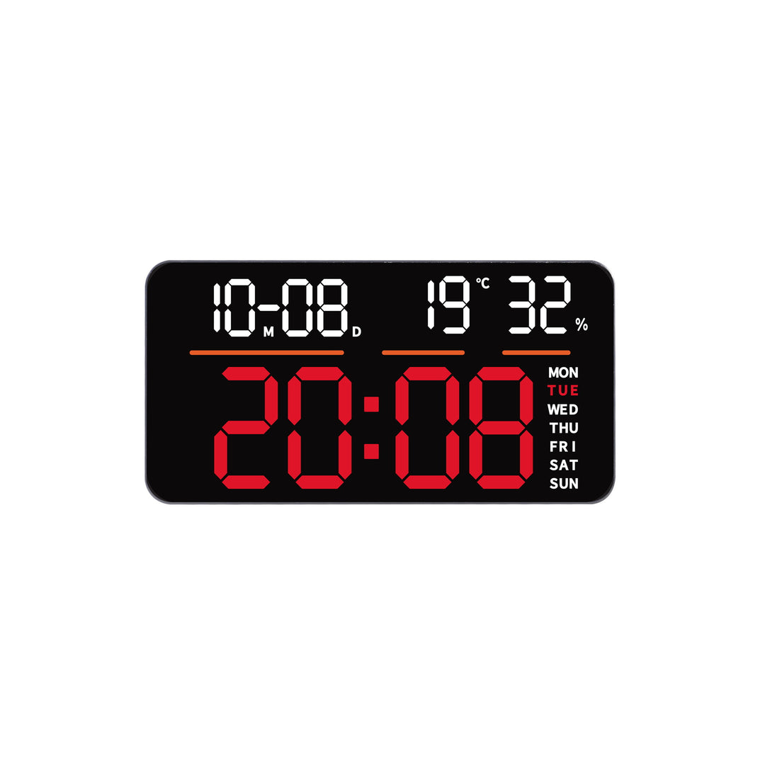 Digital Multifunction Alarm Clock with Temperature and Weather Display Bowlift