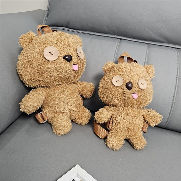 Cute Cuddly Backpack with Bear Motif Bowlift
