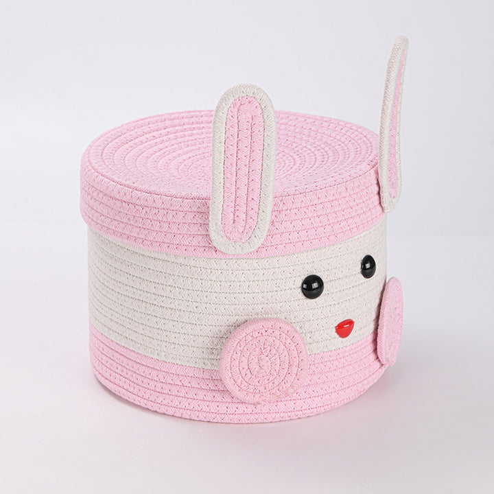 Plush Rabbit Storage Basket Bowlift