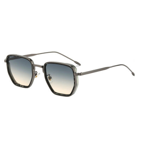 Ladies Square Designer Sunglasses with Stylish Metal Frame Bowlift