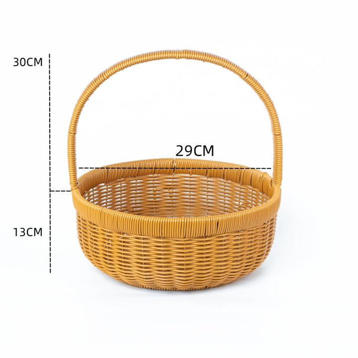 Woven Picnic Storage Basket Bowlift