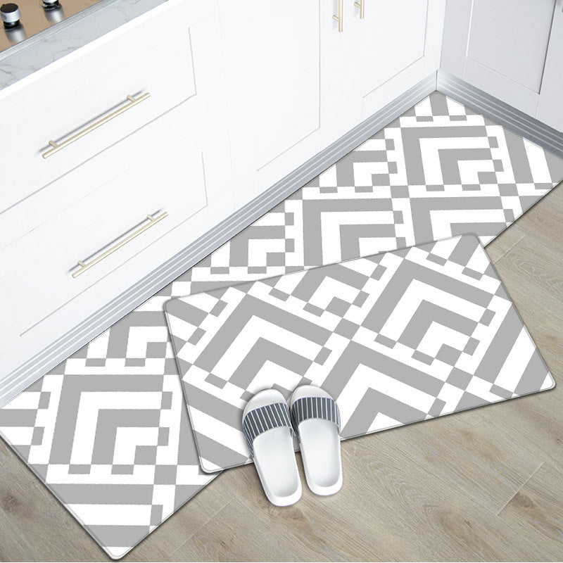 Geometric Pattern Kitchen Mat Set Bowlift 1791538328