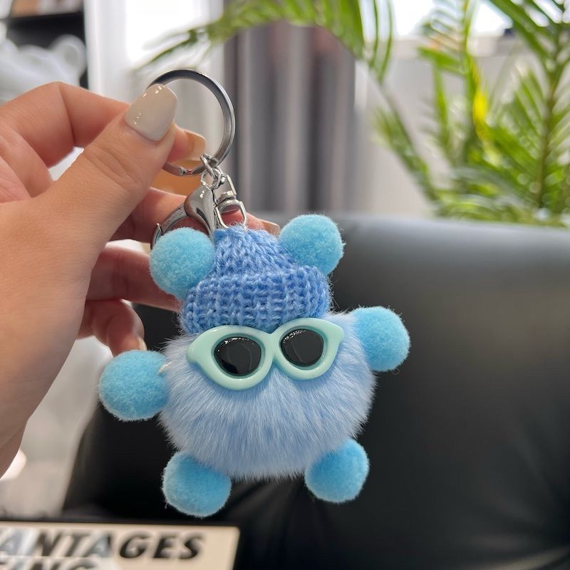 Plush Character Keychain Accessory Bowlift