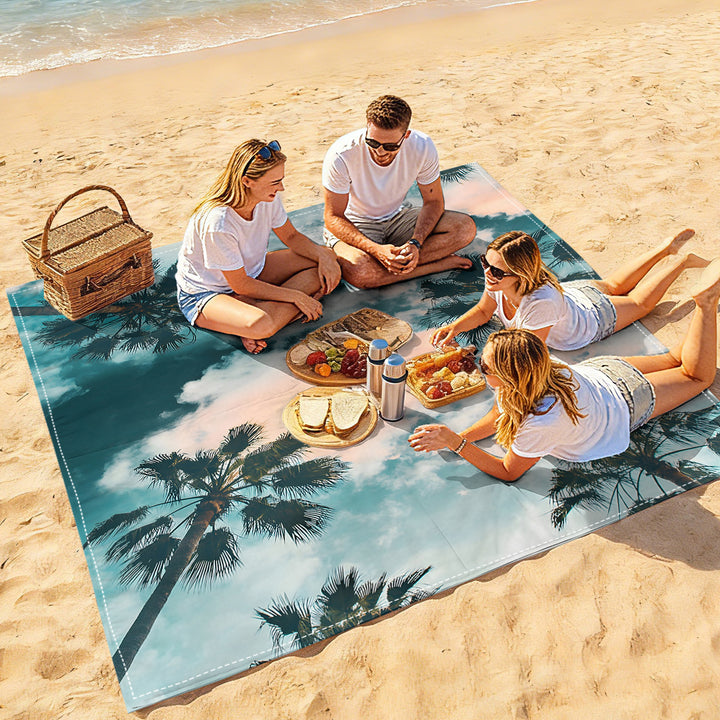 Mandala Design Beach Mat Bowlift