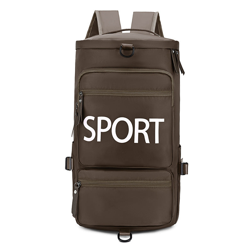 Sporty backpack with multiple compartments and reflective elements Bowlift
