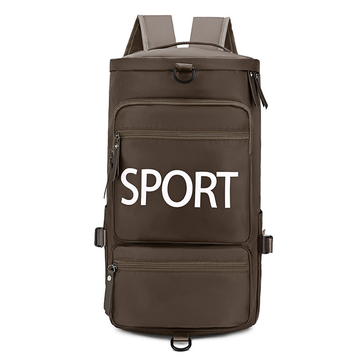 Sporty backpack with multiple compartments and reflective elements Bowlift