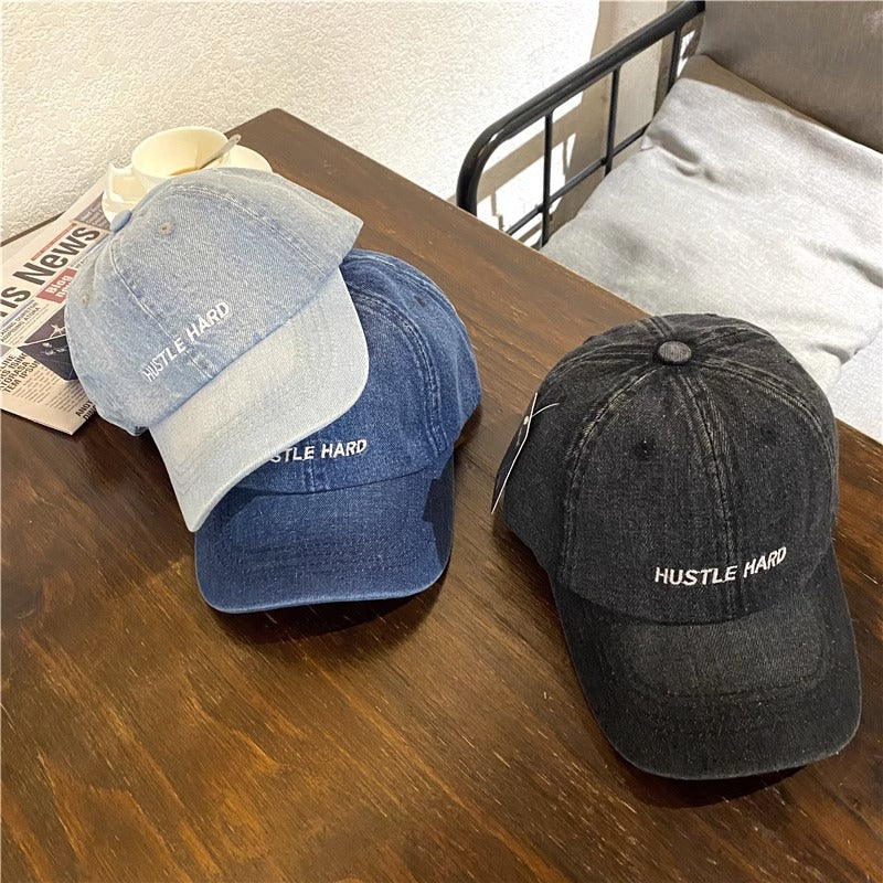 Women's Casual Distressed Denim Cap Bowlift
