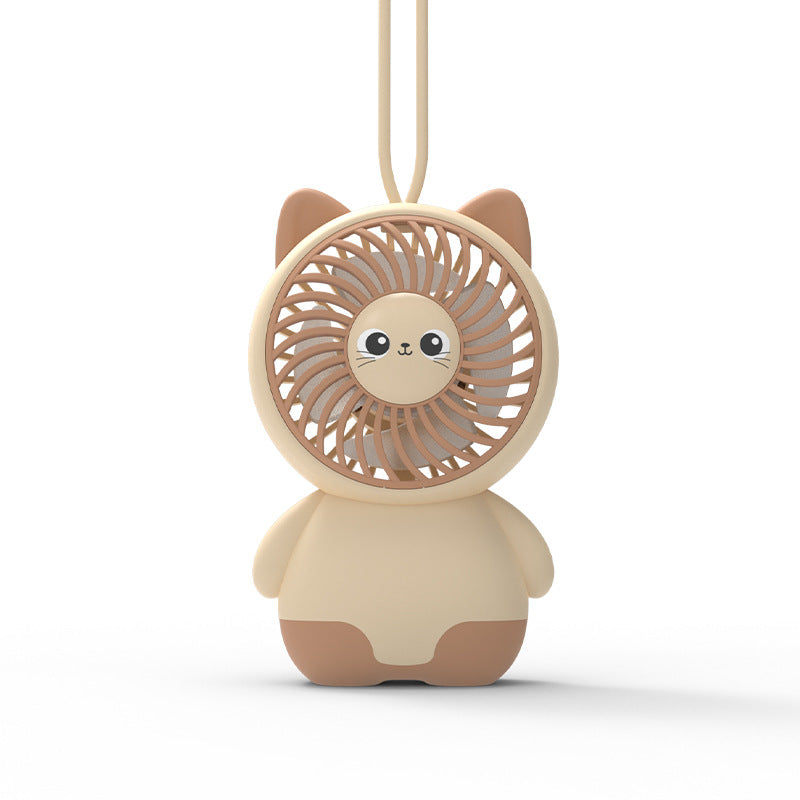 Portable Cute Animal-Themed Handheld Fan Bowlift