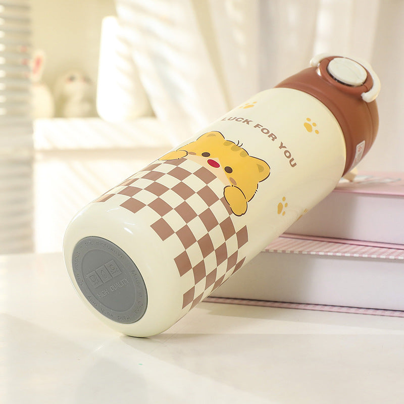Insulated drinking bottle with funny dog design Bowlift