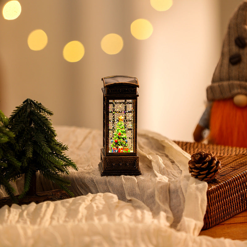 Nostalgic Christmas lantern with LED lighting Bowlift