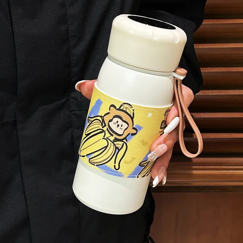 Women's insulated bottle with playful panda design Bowlift