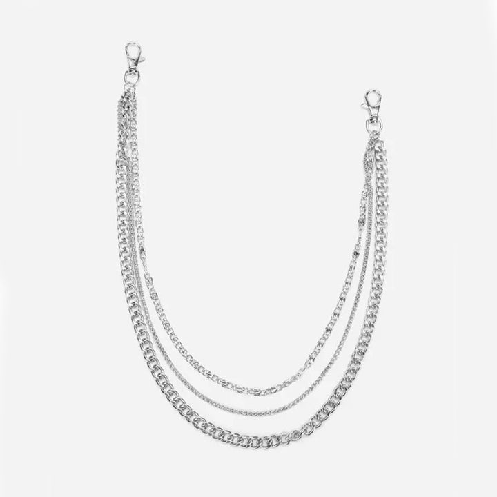 Multi-Strand Layered Chain Necklace Bowlift