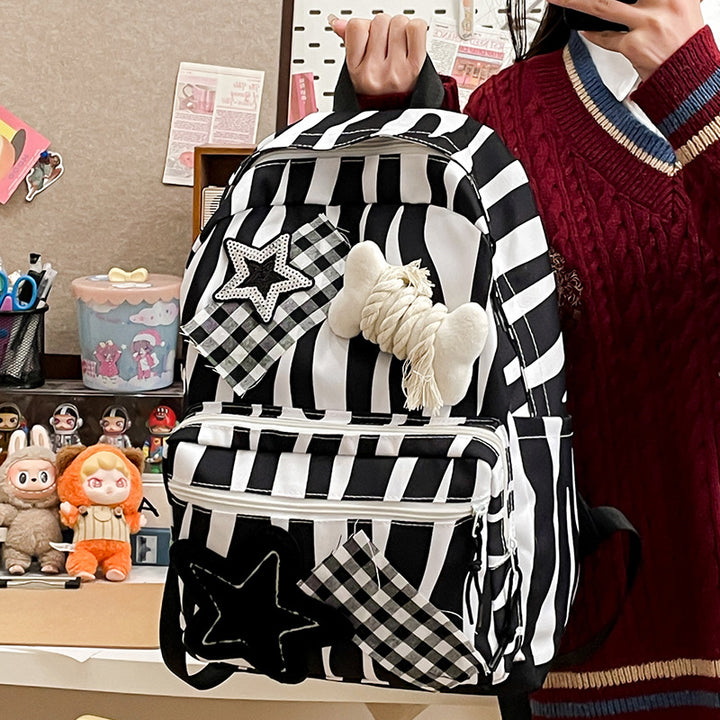 Backpack with Creative Applications and Practical Compartments Bowlift