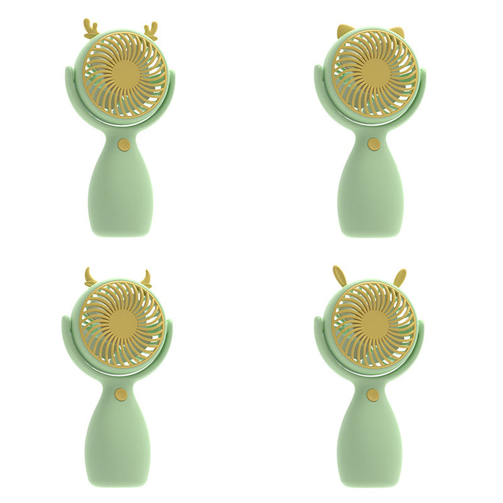 Women's Portable Handheld Fan in Cute Animal Design Bowlift