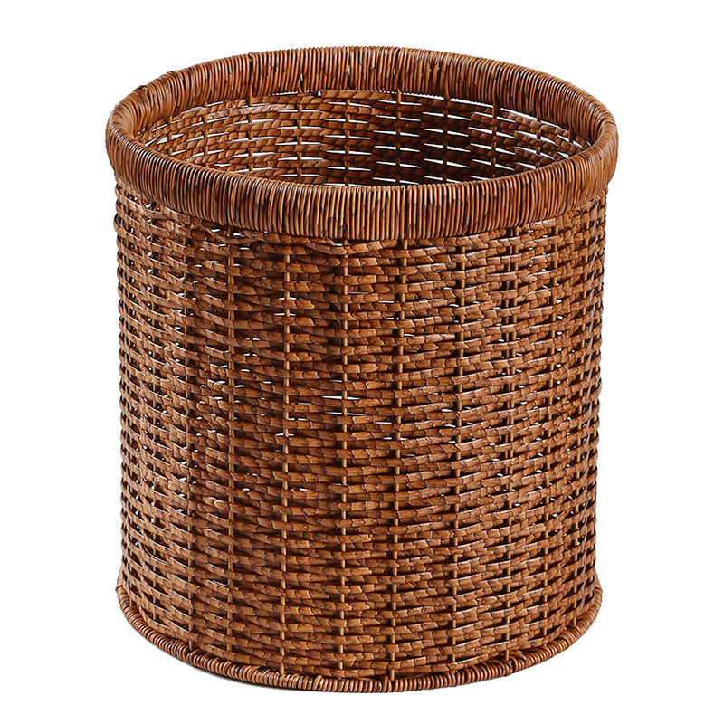 Handcrafted Natural Wicker Storage Bin Bowlift