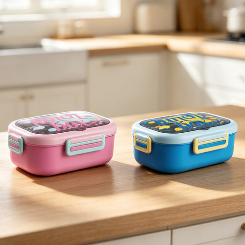 Playful Dual-Compartment Lunch Box