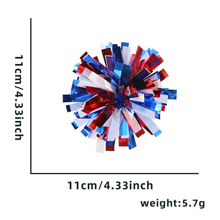 Unisex nan lightweight hand pompon made of shiny metallic foil ideal for cheerleading and fan merchandise Bowlift