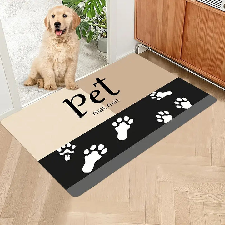 Extra large waterproof silicone pet feeding mat with non-slip backing Bowlift