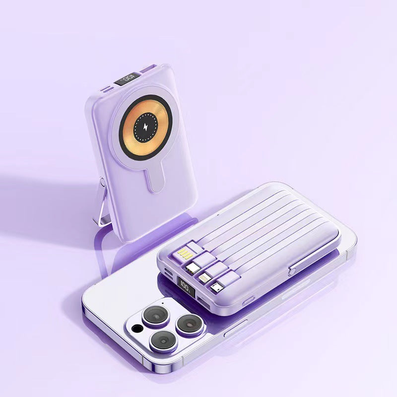 Portable Wireless Powerbank with Integrated Stand Bowlift