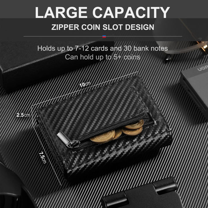 RFID-Secure Carbon Fiber Wallet Bowlift