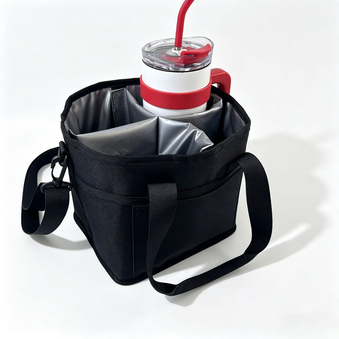 Insulated cooler bag with multiple compartments Bowlift