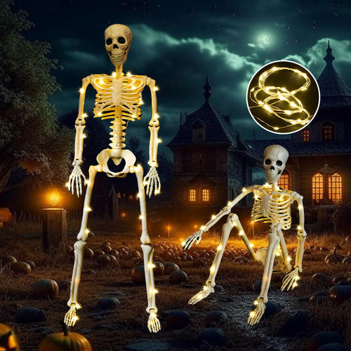 Decorative Light-Up Skeleton Set Bowlift