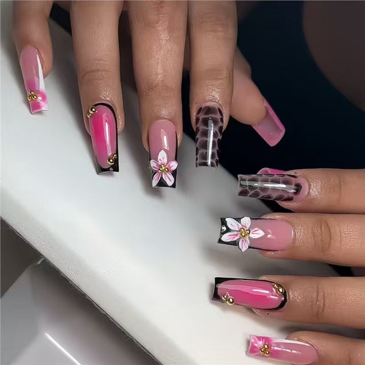 Artistic 3D Press-On Nail Enhancements Bowlift