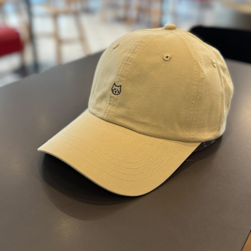 Unisex Cute Cat Embroidered Baseball Cap Bowlift