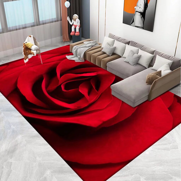 3D Printed Floral Area Rug Bowlift