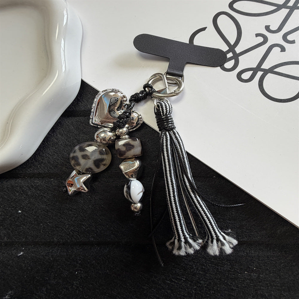 Decorative Beaded Charm Keychain Bowlift 1790134862