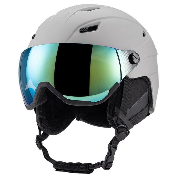 High-Performance Skiing Helmet with Integrated Visor Bowlift