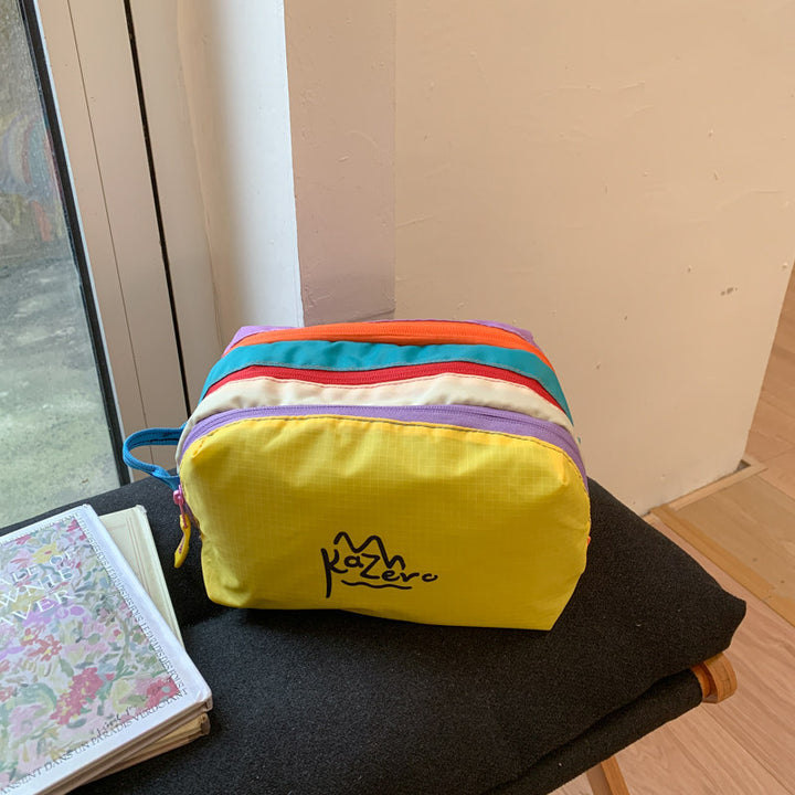Multi-Zipper Cosmetic Bag Bowlift