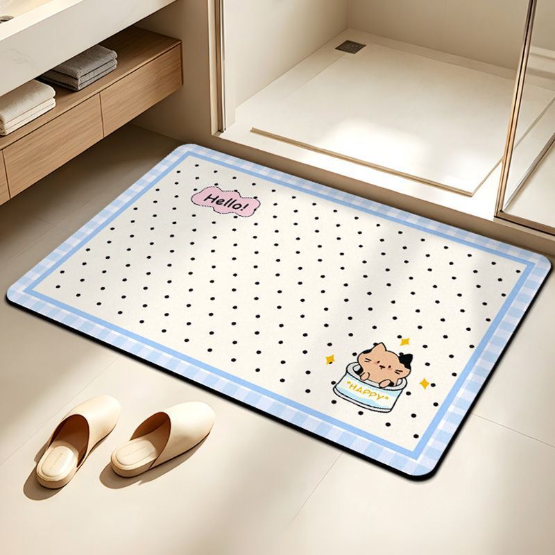 Cute Elephant-Themed Bath Mat