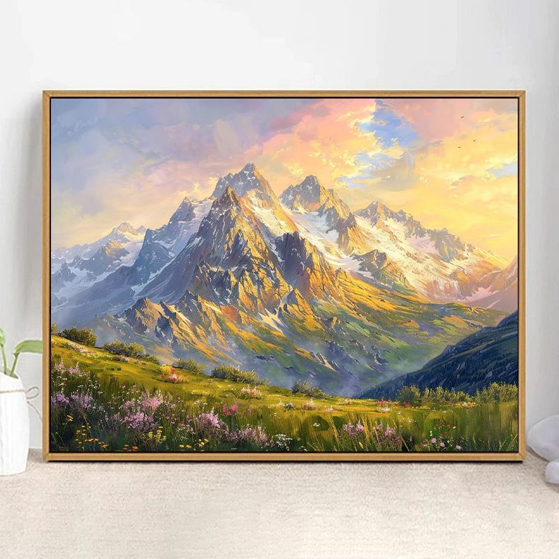 Majestic Mountain Landscape Art Print Bowlift