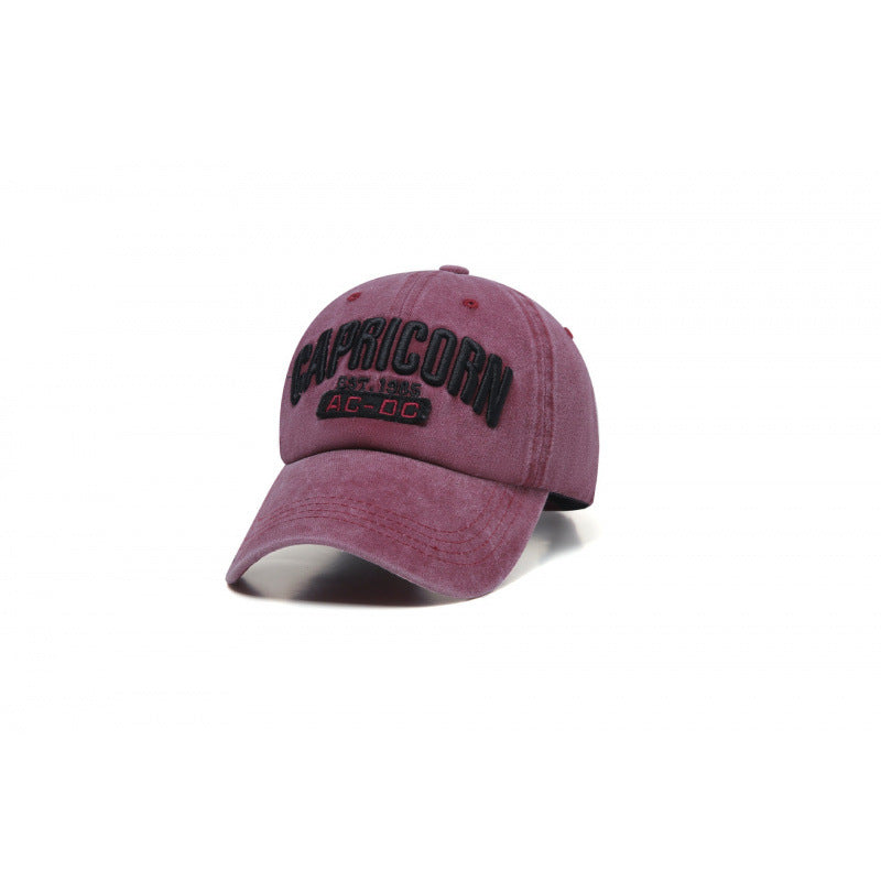Men's Embroidered Cotton Baseball Cap Bowlift