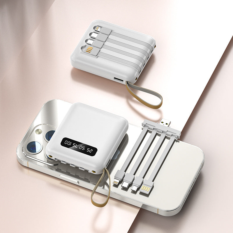 Multifunctional Powerbank with Integrated Cable Bowlift