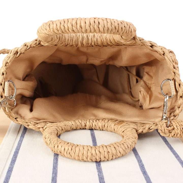 Handbag with Curved Design and Fashionable Handle Bowlift