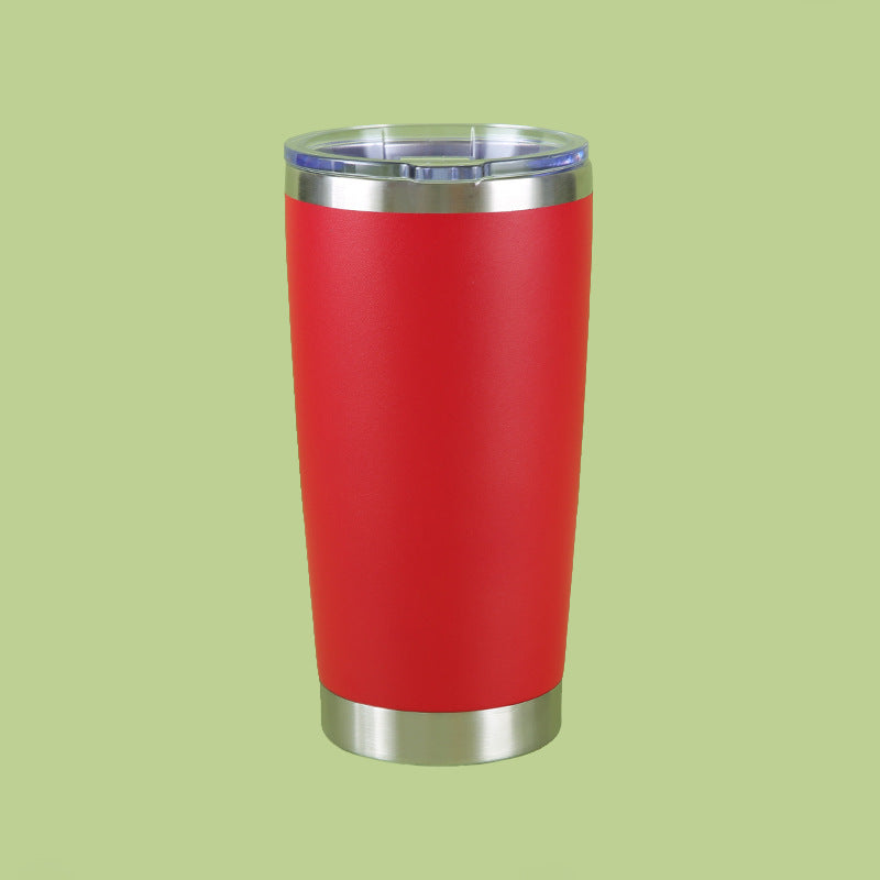 Stainless Steel Tall Slim Thermal Travel Tumbler With Spill-Resistant Clear Slider Lid
