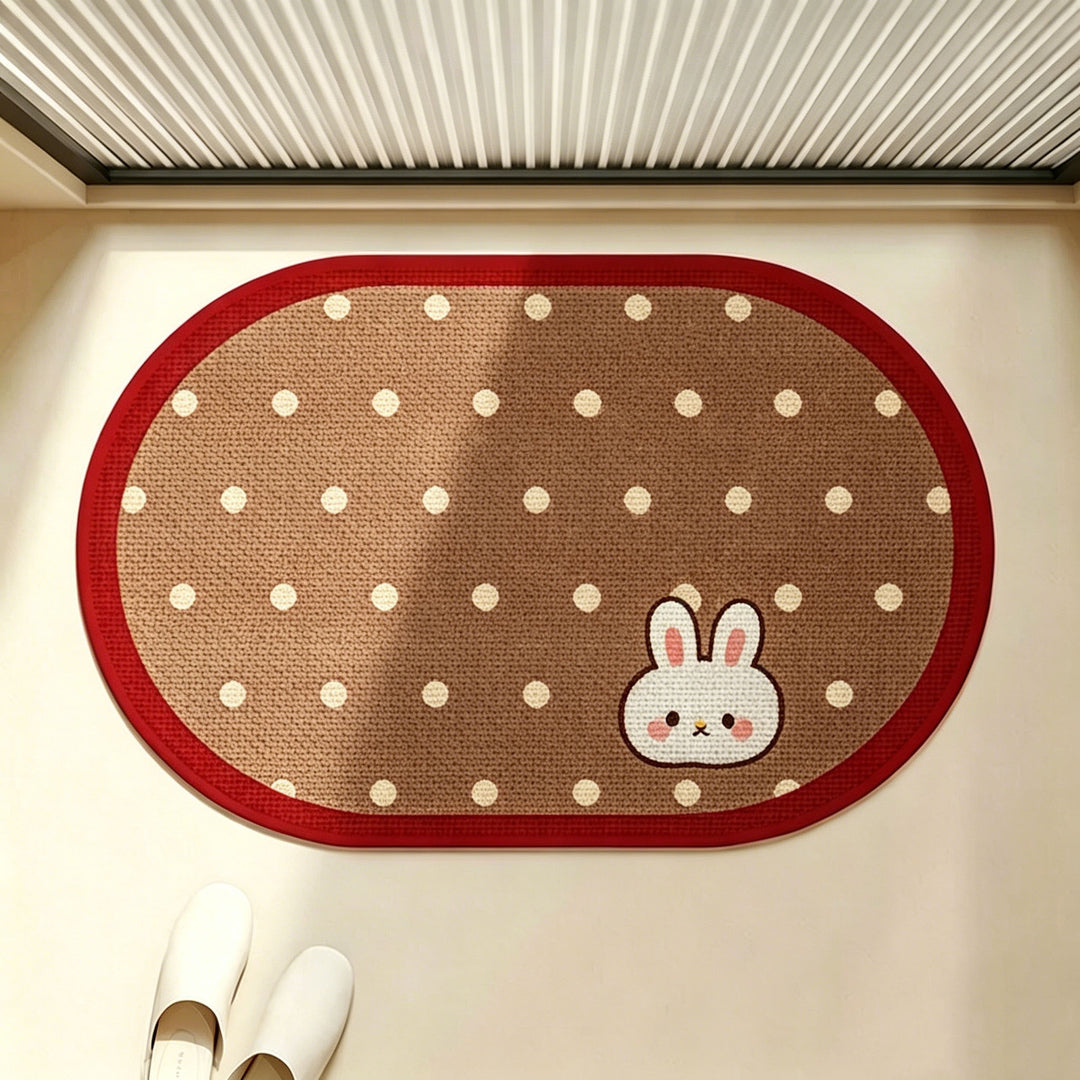 Cute Polka Dot Bath Mat Bowlift